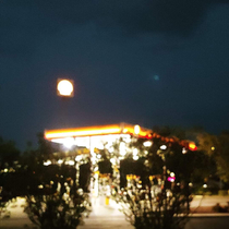 Took a picture of the full moon tonight