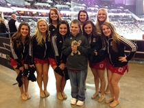 Took my little brother who has Down syndrome to a hockey game He wasnt too interested in the hockey