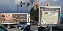 Took these  pics of a truck yesterday Think its the best ad Ive ever seen