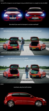 Top Gear asking the tough questions