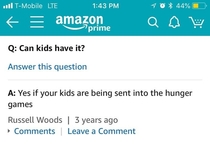 Top question on an Amazon listing for a giant machete
