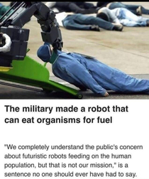 Totally not man eating robots