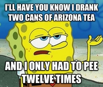 Tough Spongebob on Arizona Tea