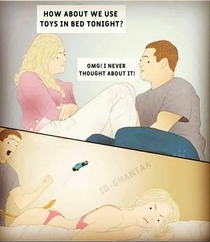 Toys in bed