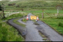 Traffic chaos in the Scottish islands