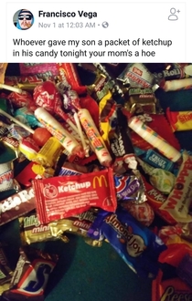 Trick or Treating at Ronalds house