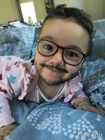 Tried Face App on my niece and created a baby Kevin Smith