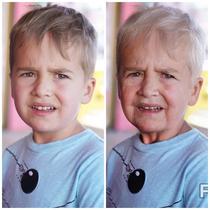 Tried the face app old filter on my toddler I dont know whether to laugh or be terrified