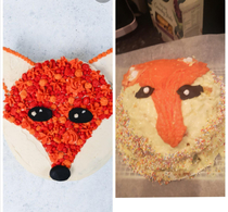 Tried to make a fox cake 