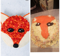 Tried to make a fox cake 