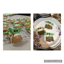 Tried to make Baby Yoda cookies last Christmas