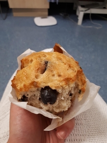 Trolled by a muffin- thought it was blueberry but its fucking olive 