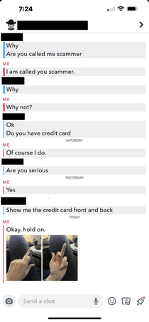 Trolling a scammer
