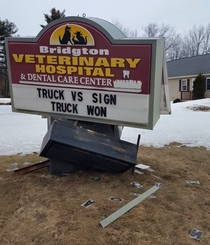 Truck Vs Sign