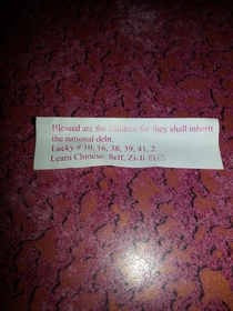 Truth bombs for dessert at the Chinese buffet