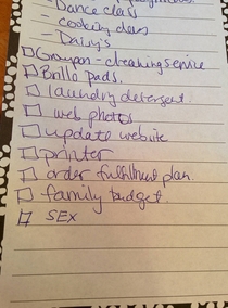Trying to add to my wifes to do list