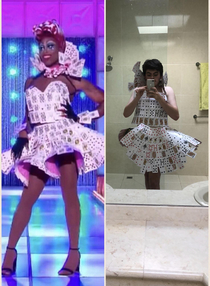 Trying to Recreate Monique Hearts Card Dress