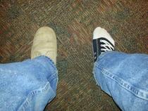 TSA tried to tell me I forgot to take my shoes off
