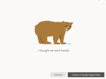 Tunnelbears uninstall screen is a whole new level of guilt tripping