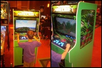 Two different redditors take two different pictures of the same kid playing the same game