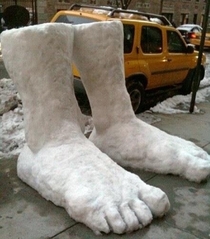 Two feet of snow fell this morning