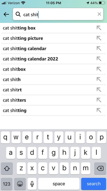 Typed shit instead of shirt and there were so many suggestions What the hell theres a calendar