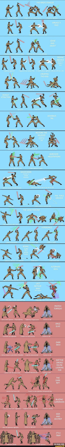 Types of lightsaber styles