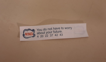 UmIs this a good fortune or not I honestly cant tell Should I feel reassured or worried