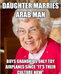 Unintentionally racist grandma spoiling grandkids
