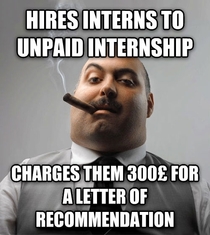 Unpaid interns charged  for a job reference by thinktank They even have the nerve to call it fair administrative fee