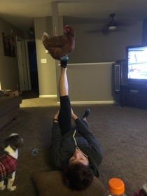 Up your game CHICKEN YOGA