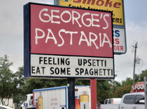 Upset eat spaget