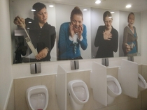 Urinals in Radisson hotel bar Antwerpen