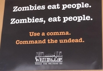 Use a comma Command the undead