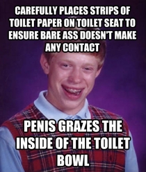 Using a public restroom I HATE it when this happens