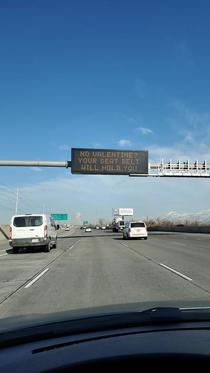 Utah traffic sign guy at it again