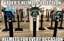 Vaders helmet collection