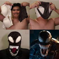 Venom Halloween costume credit Lowcostcosplay