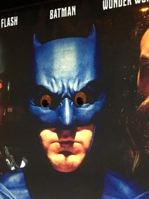 Very concerned looking Batman