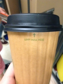 Very important where the sippy hole is placed
