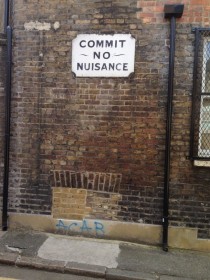 Very proper street sign in London