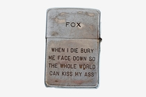 Vietnam-era Zippo lighter previously belonging to a soldier of the US Army