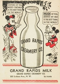 Vintage milk ad