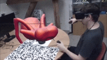 Virtual sculpting with the Oculus Rift
