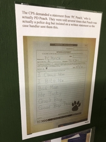 Visited a RAF museum in Cornwall and saw this police statement