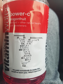 Vitamin Water doesnt know the difference either