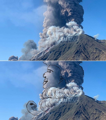 Volcano In Italy Exploding in Italian