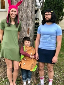 Wait Were posting our Bobs Burgers costumes I also have a Tina Twerking video if anybody is into that kind of thing