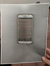 Walked in on my mother scanning her phone She just wanted to print out recipe instructions for my grandmother