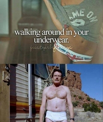 Walking around in your underwear